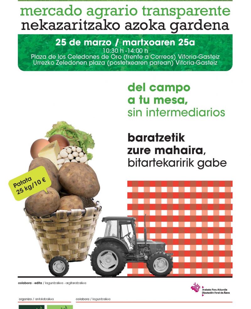 Cartel XV Mercado Agrario transparente