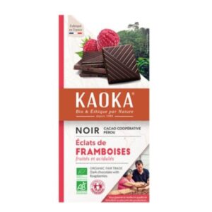 Chocolate negro 55% de frambuesa KAOKA