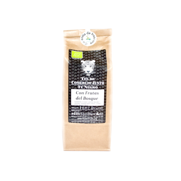 Té negro con frutas del bosque