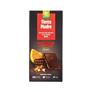 chocolate con almendras y naranja bio