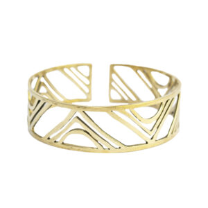 brazalete dorado triangulos